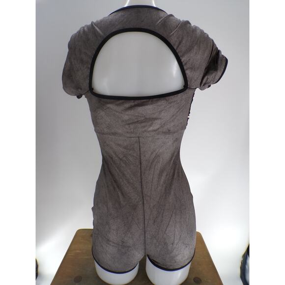 Dance Costume Curtain Call E767 Large Adult Gray Jazz Sequin Acro Musical - Picture 6 of 7